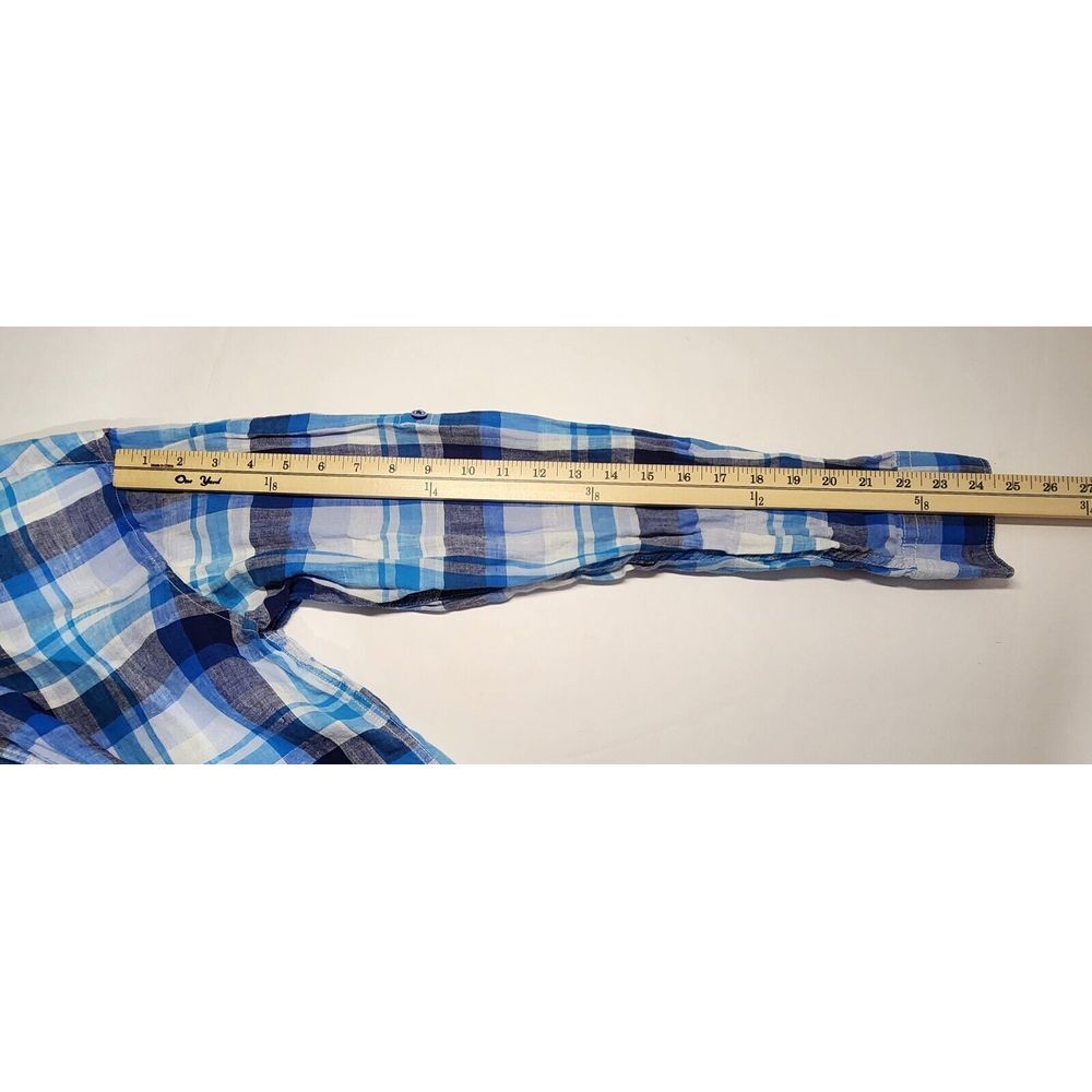 BUGATCHI LINEN LONG SLEEVE BUTTON DOWN SIZE‎ L - Picture 9 of 12